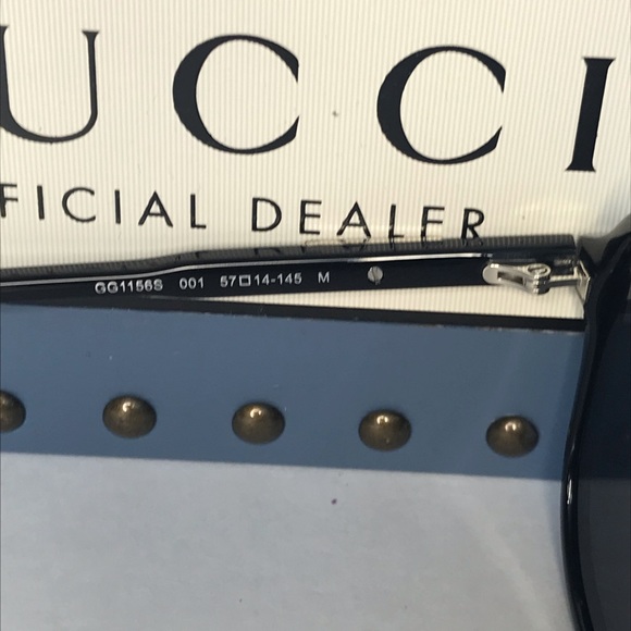 New- GUCCI GG1156S-001 57 Acetate Black-Grey
Sunglasses - Picture 15 of 17